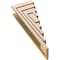 Ekena Millwork 6"W x 12"D x 36"H Thin Landon Rough Cedar Woodgrain TimberThane Corbel, Primed Tan CORUR06X12X36LANRCPR - alternate 6